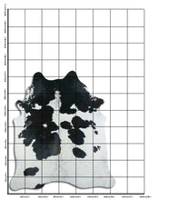 Įkelti vaizdą į galerijos rodinį, Baltas/Juodas karvės kailis XL