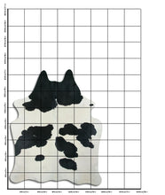 Įkelti vaizdą į galerijos rodinį, Baltas/Juodas karvės kailis XL