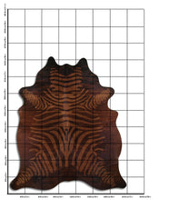 Augšupielādēt attēlu galerijas skatā, Zebra print govs āda XL