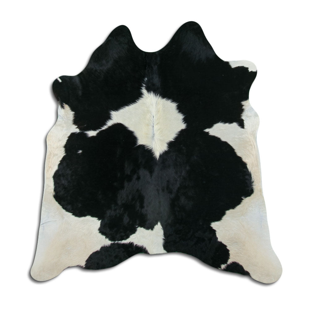 Baltas/Juodas karvės kailis M