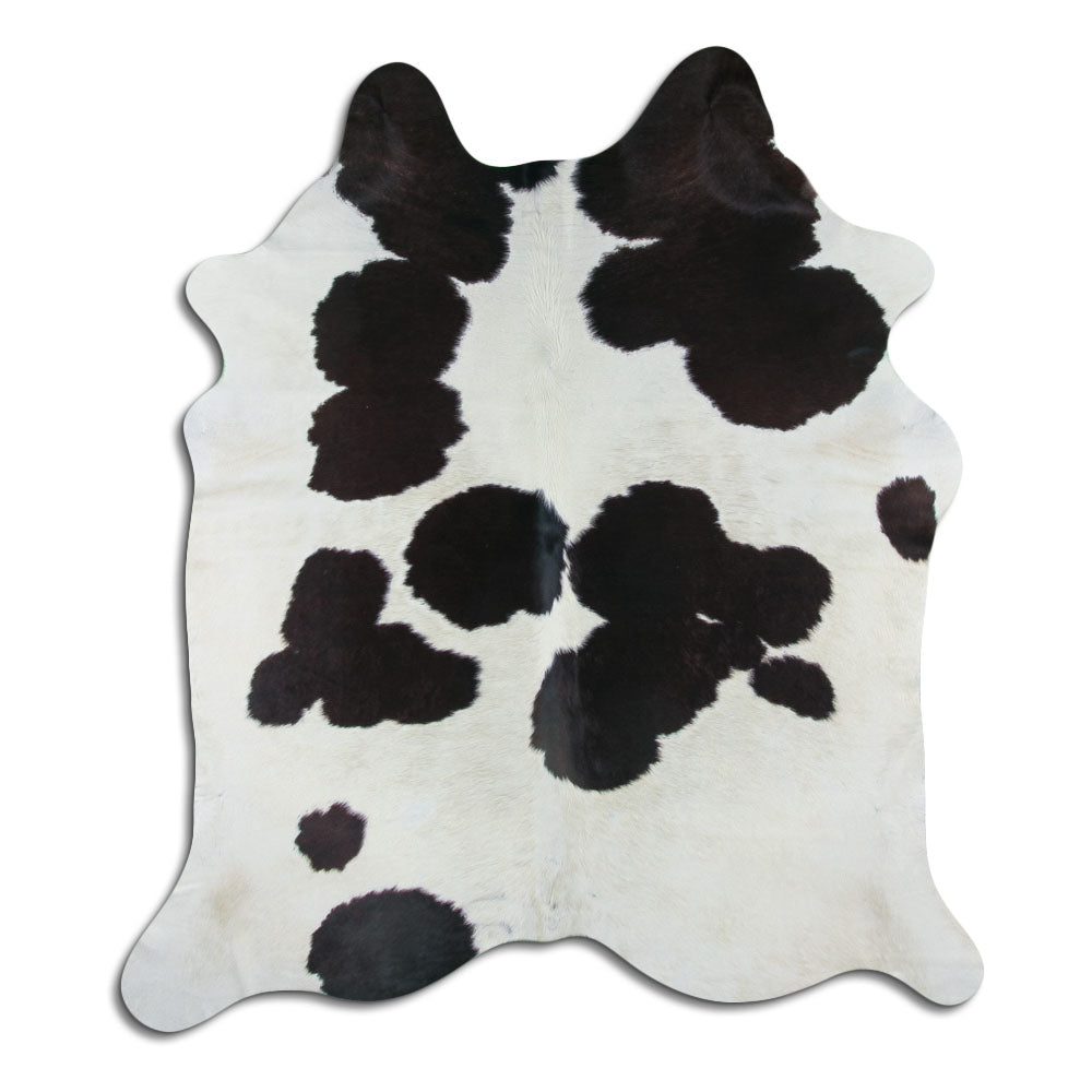 Baltas/Juodas karvės kailis XL