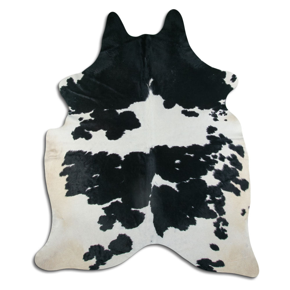 Balta/melna govs āda XXL