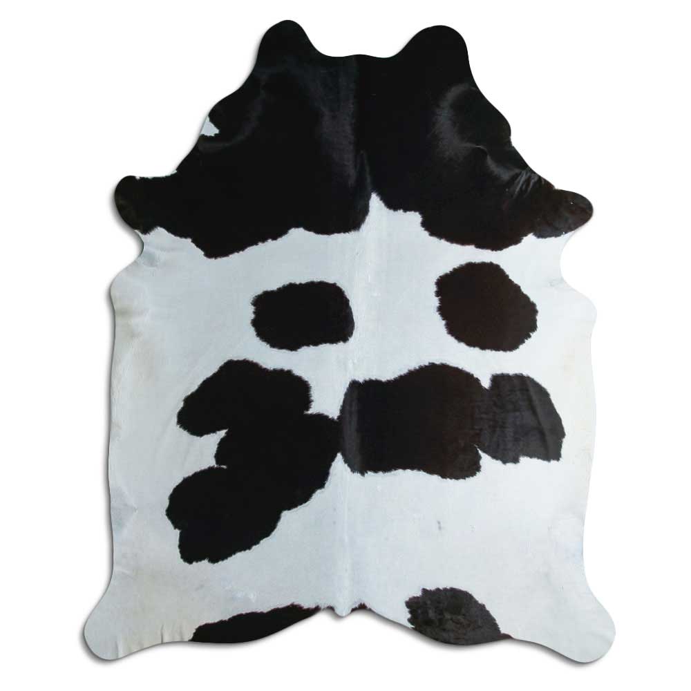 Baltas/Juodas karvės kailis XL