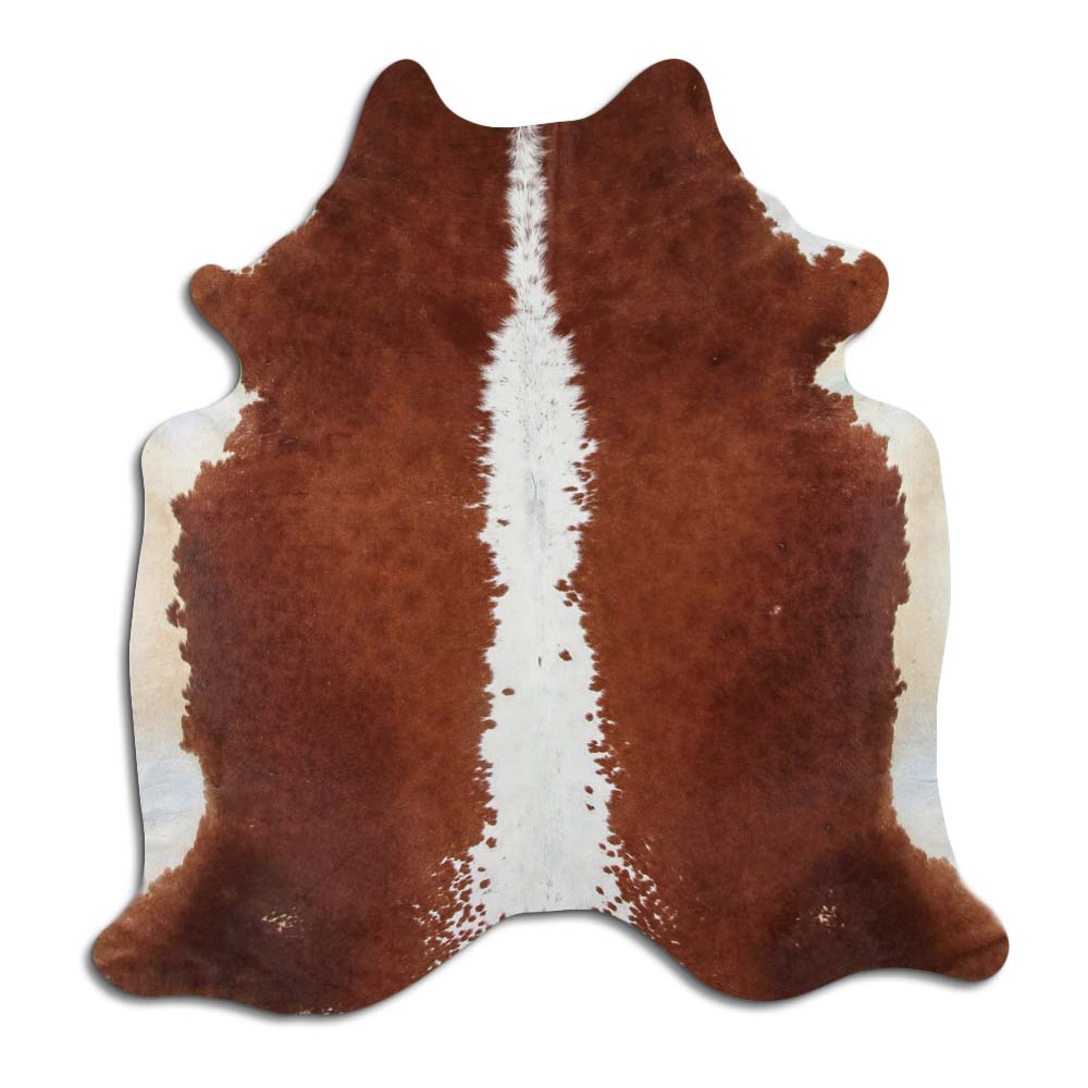 Rudas karvės kailis L