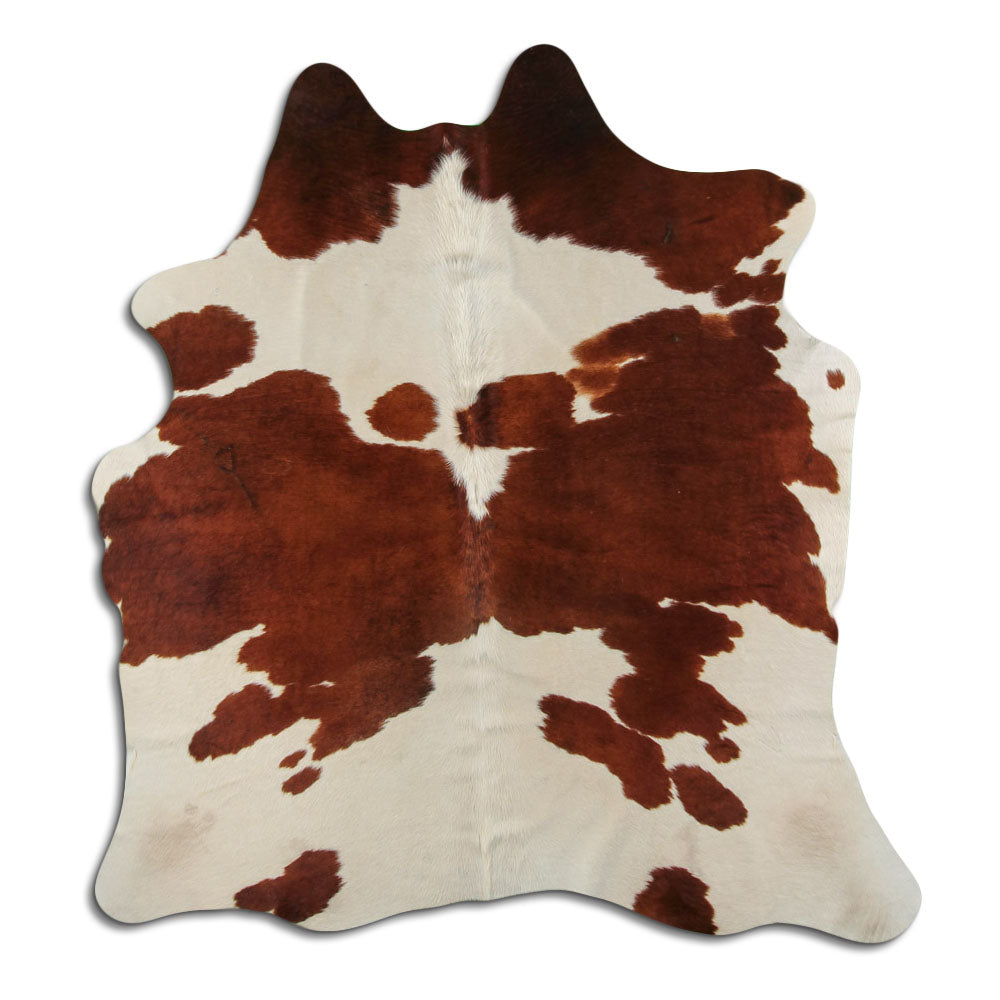 Rudas/Baltas karvės kailis L