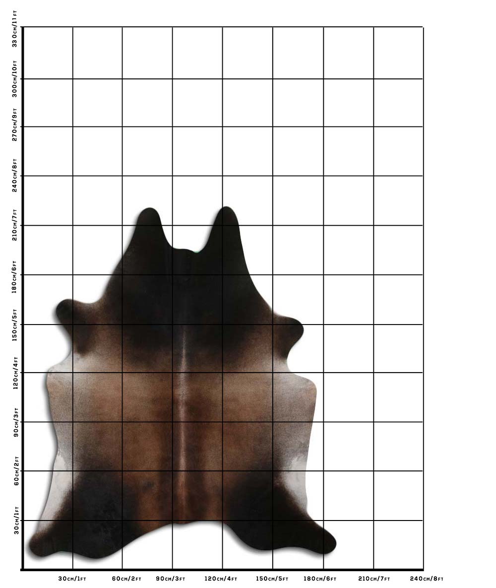 Rudas karvės kailis XL